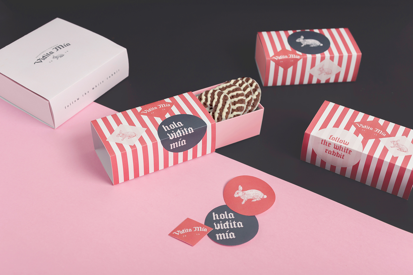 branding  design bakery cookie Packaging Foods restaurant corporate pink Logotype