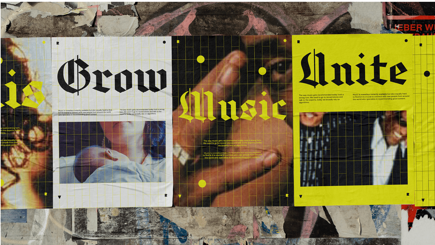 Brand Design brand identity music Radio typography   visual identity branding  logo Poster Design