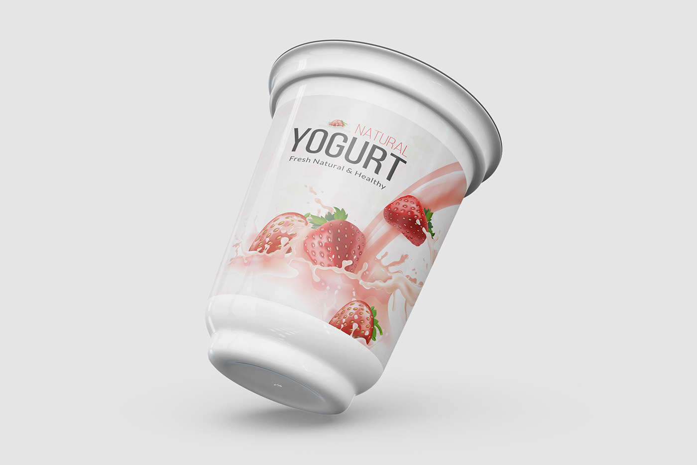 bottle label design label design packaging design product packaging Strawberry Yogurt Yogurt Packaging custom label design label packaging bottle design Juice Label Design