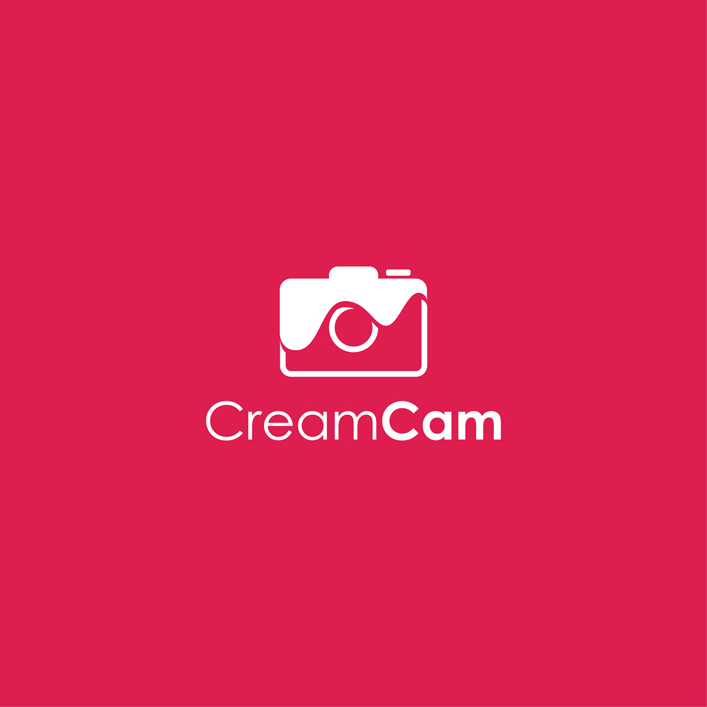 logo cream CAM camera ILLUSTRATION  graphic design  photoshop identity branding  brand