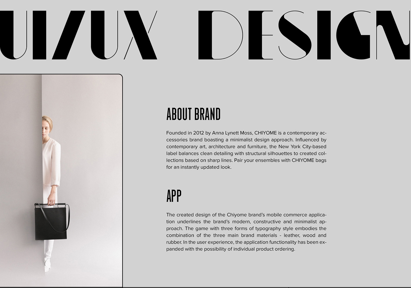beige Fashion  luxury minimal minimalistic modern UI UI/UX Design Website Website Design