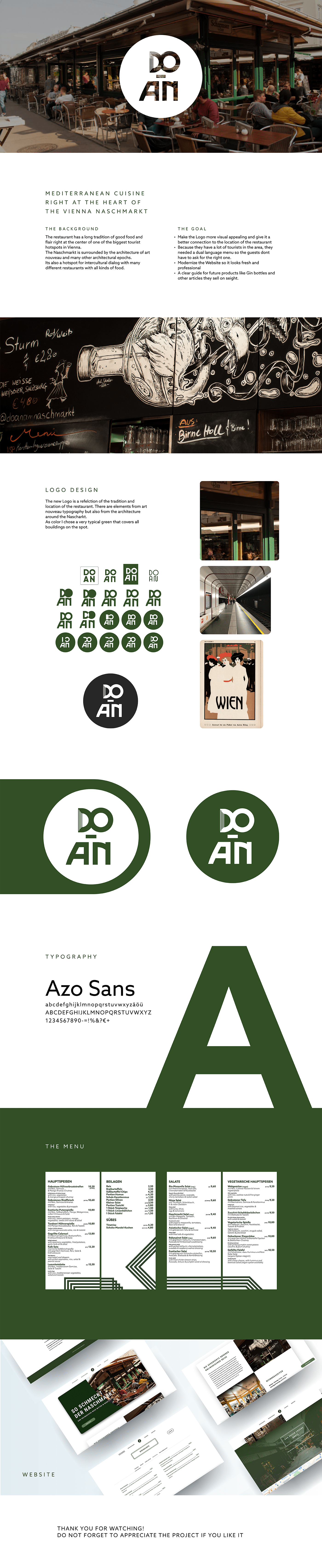 branding  logo print restaurant Webdesign