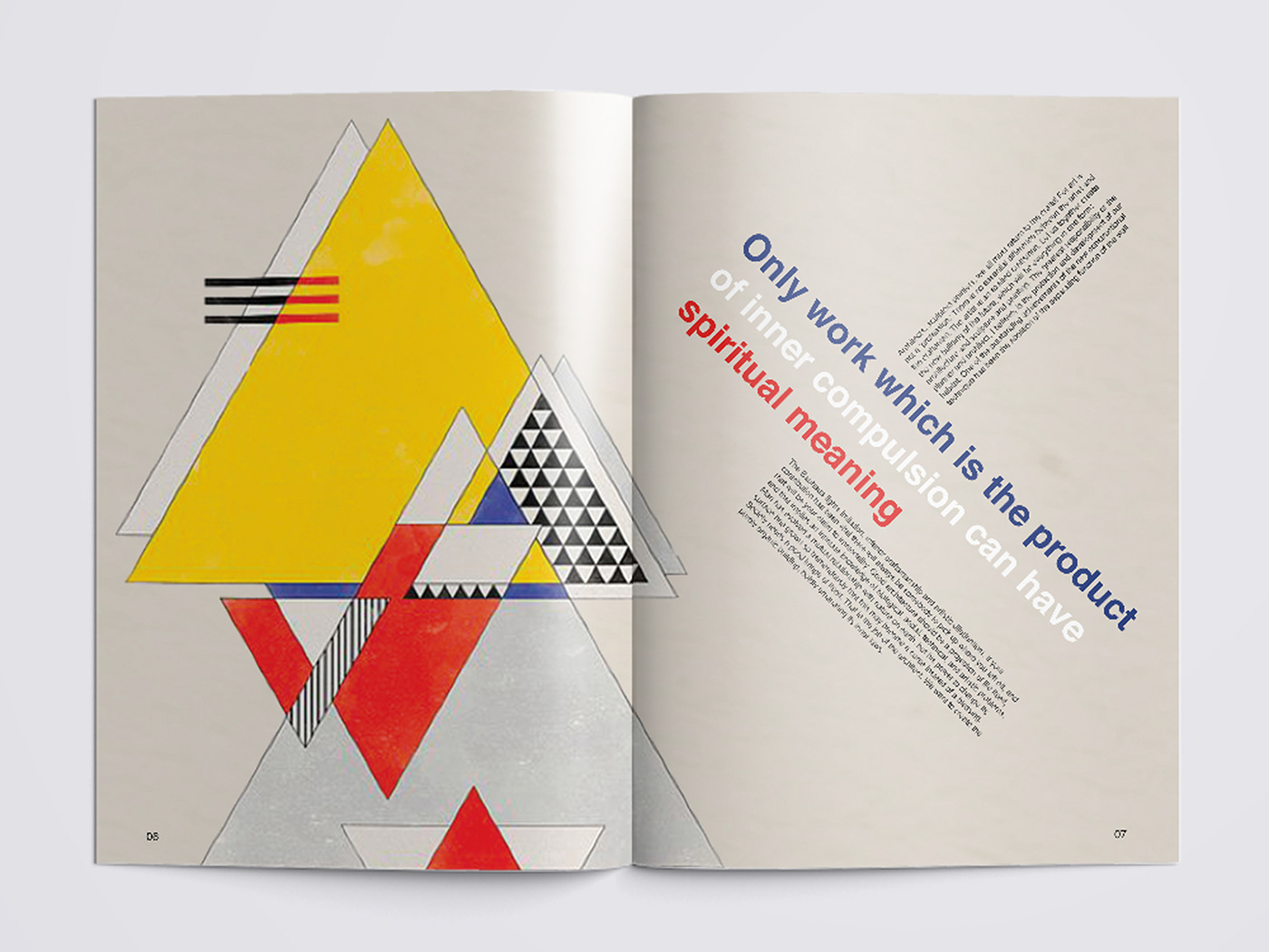 geometric graphic cover brochure bauhaus design magazine abstract ILLUSTRATION  futuristic
