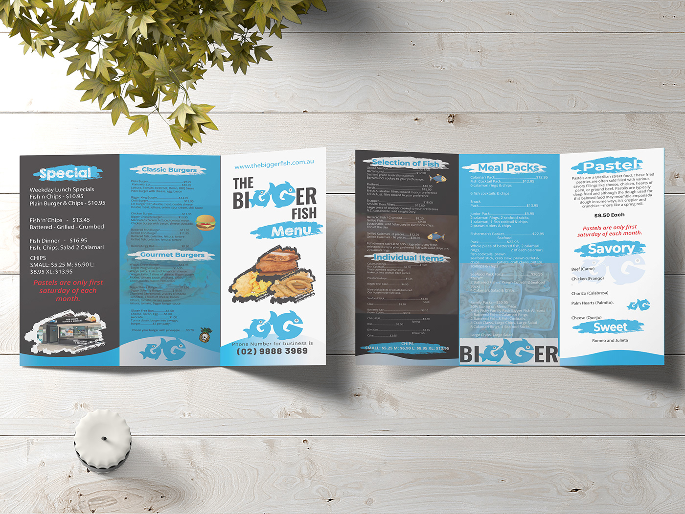 brochure flyer Flyer Design menu menu design menudesign restaurant tri-fold Trifold Brochure Design trifold design