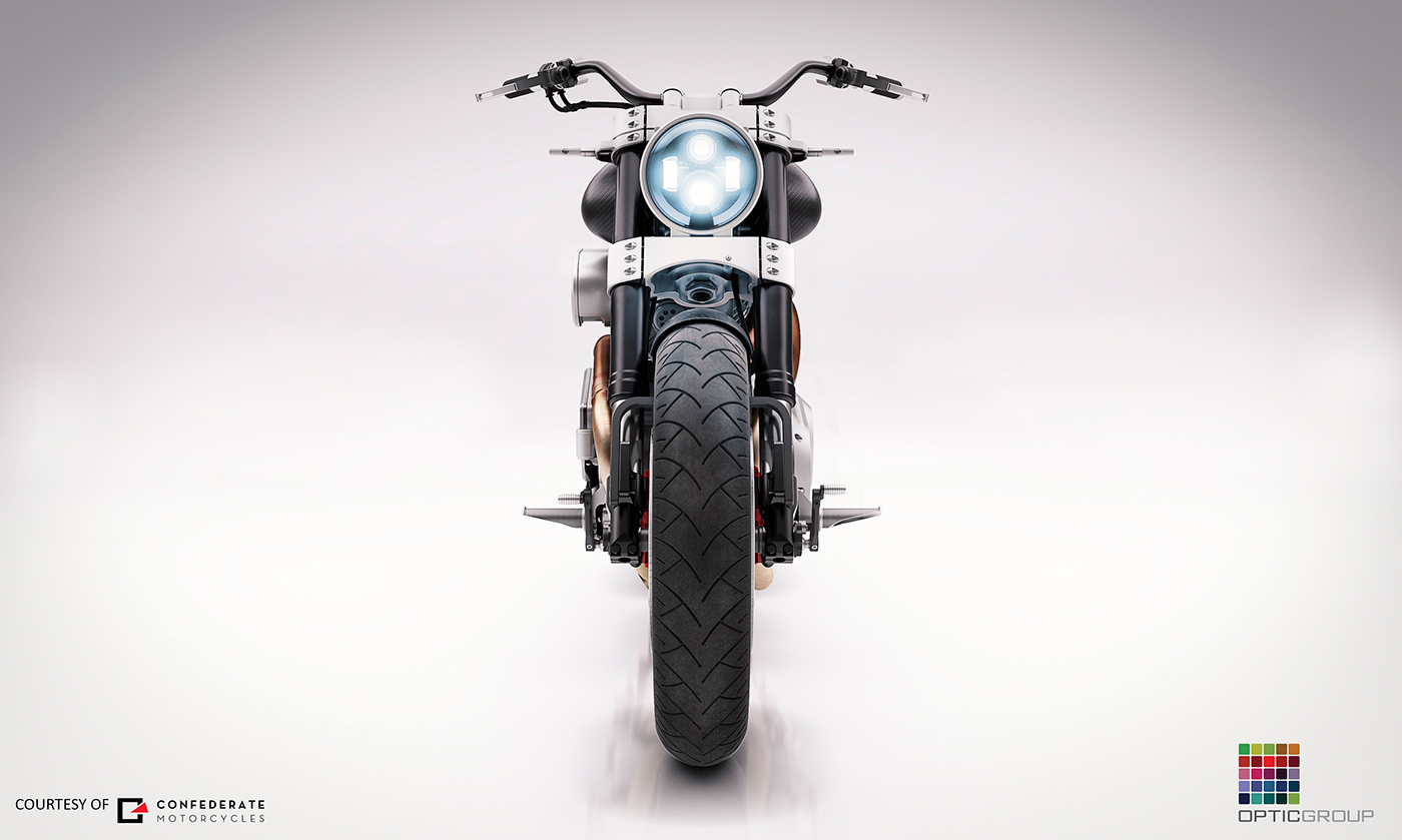Confederate hellcat speedster motorbike 3dsmax vray photoshop Full CG Transport CGI 3D