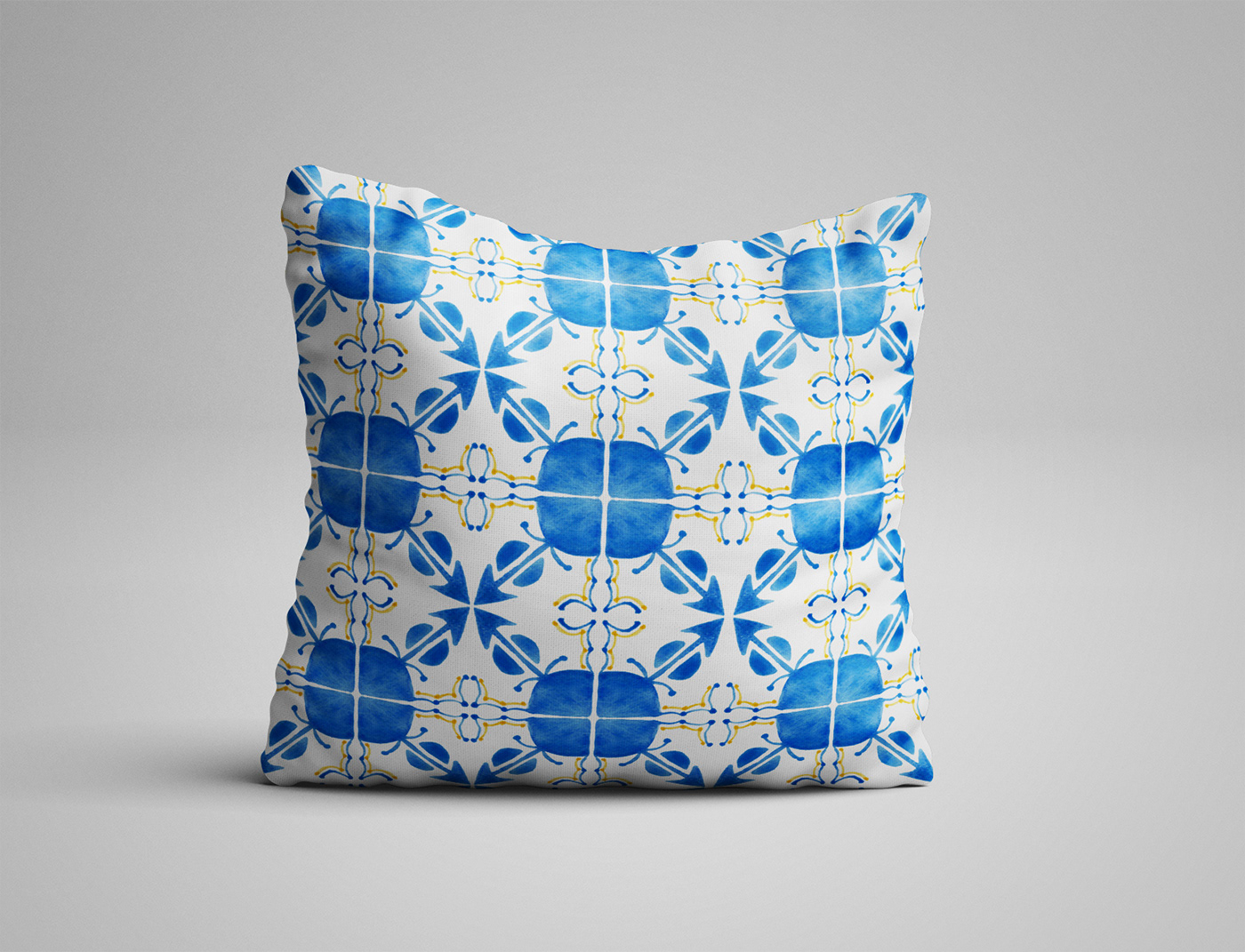 azulejo azulejos design fabric Fashion  Interior pattern seamless tile watercolor