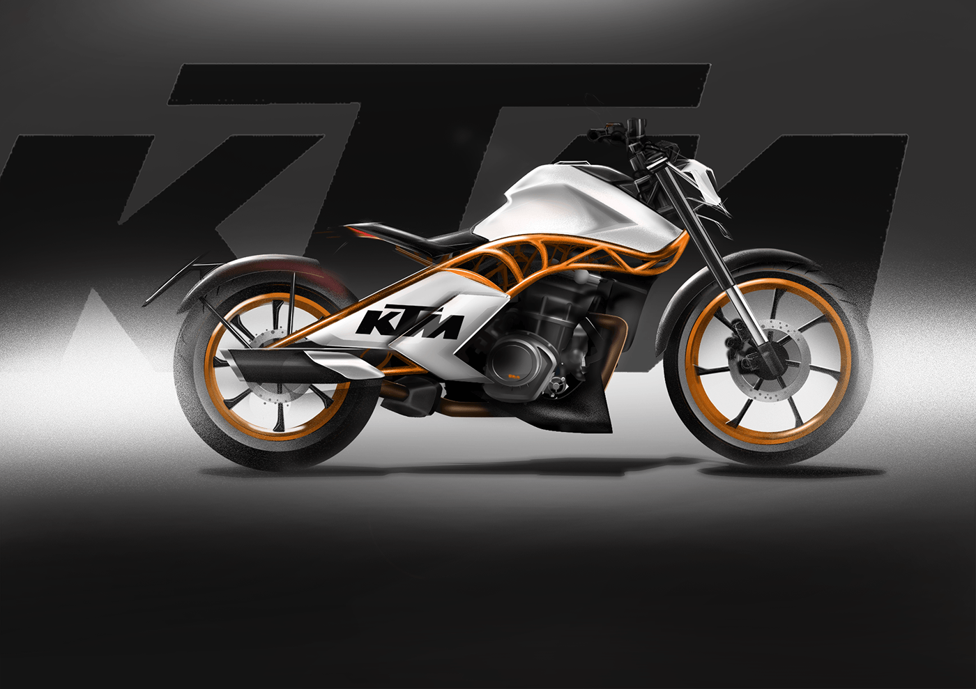 ktm india bike rendering transportationdesign automotivedesign automotive rendering bikedesign bobber motorcycle Bobber renders KTM Design KTM design project