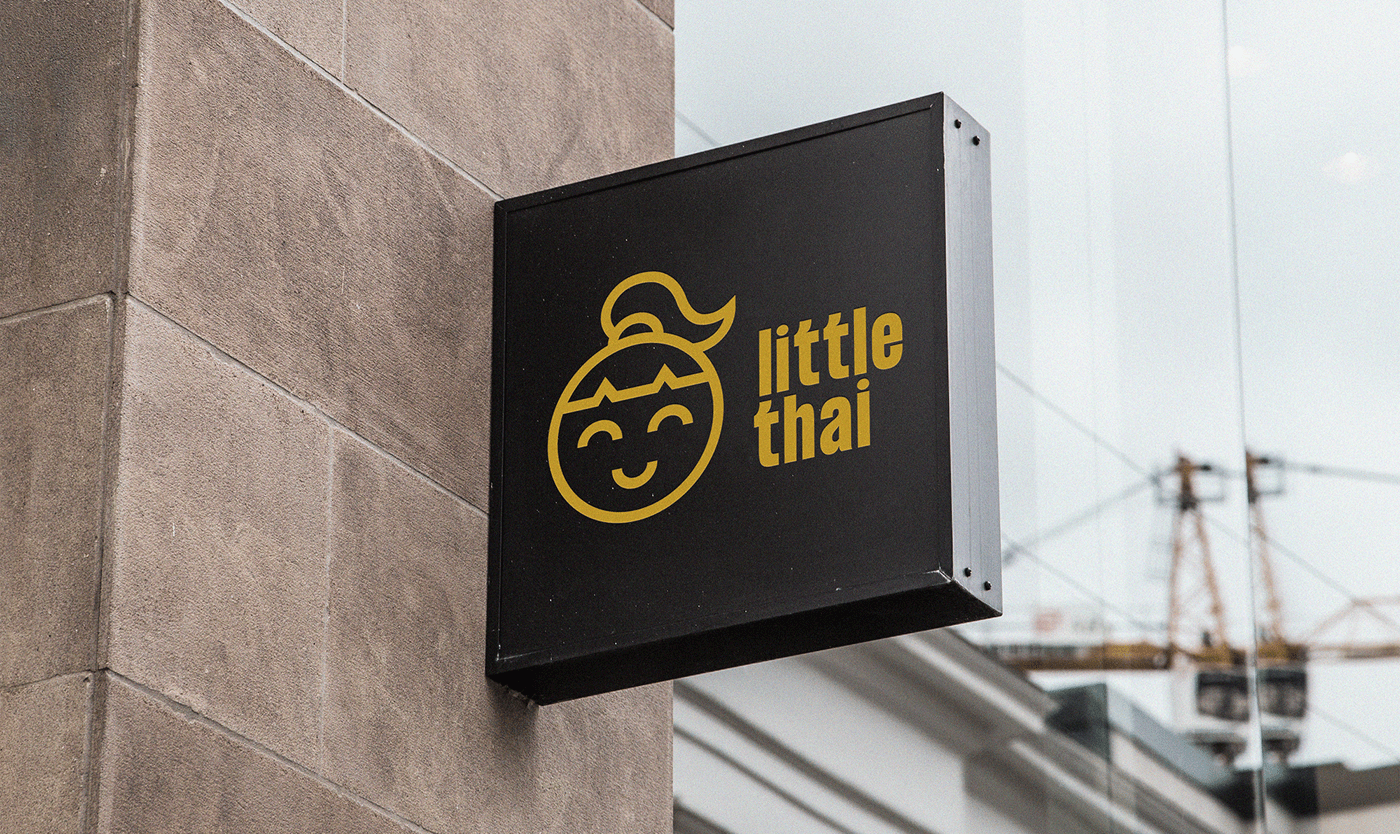 branding  graphic design  logo restaurant thai food visual identity Food  Packaging takeout Thailand