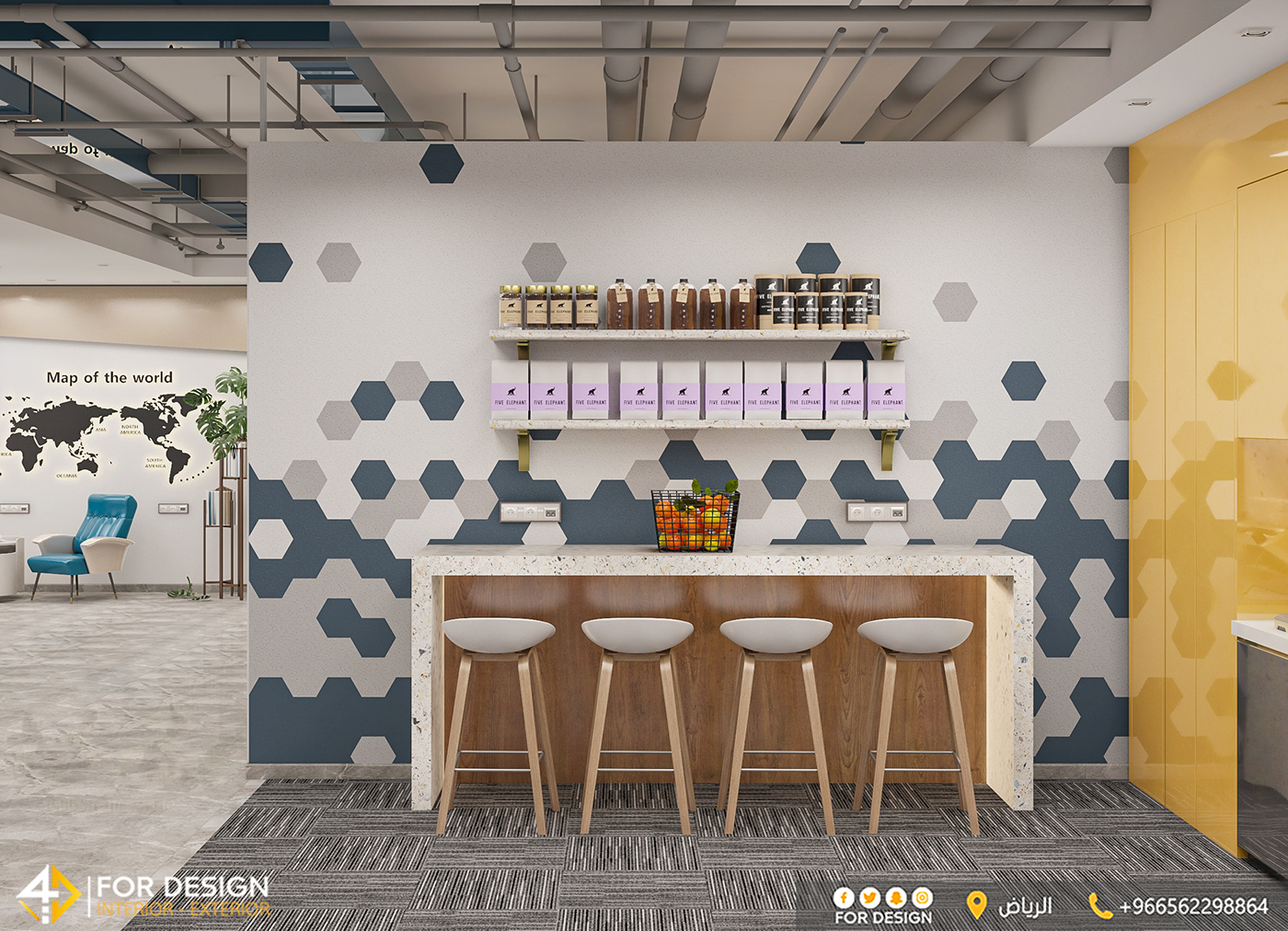 3D 3ds max design industrial design  Interior interior design  modern Office Render visualization