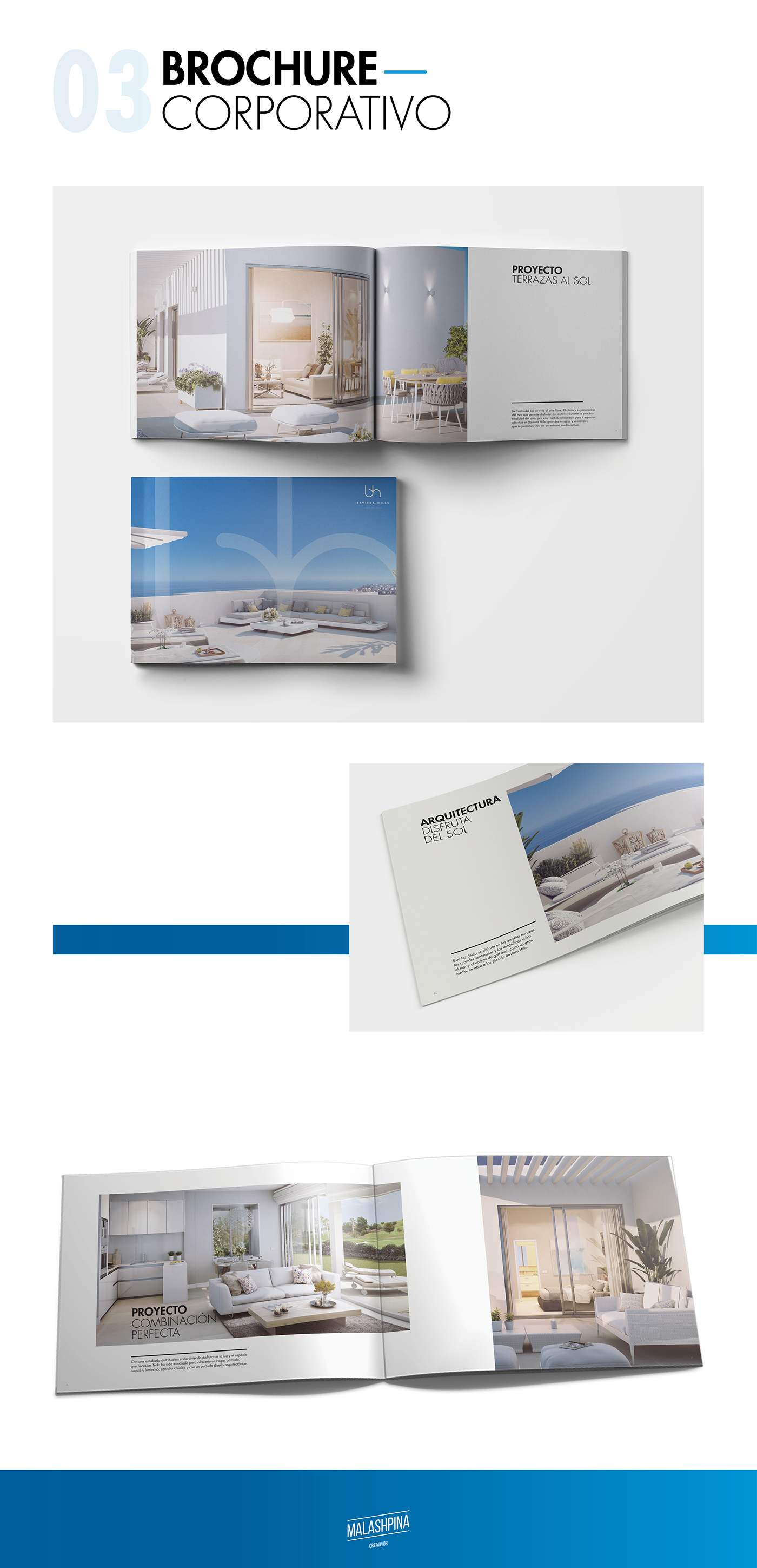 brand branding  costa del sol Marbella malaga brochure Stationary Branding  original presentation