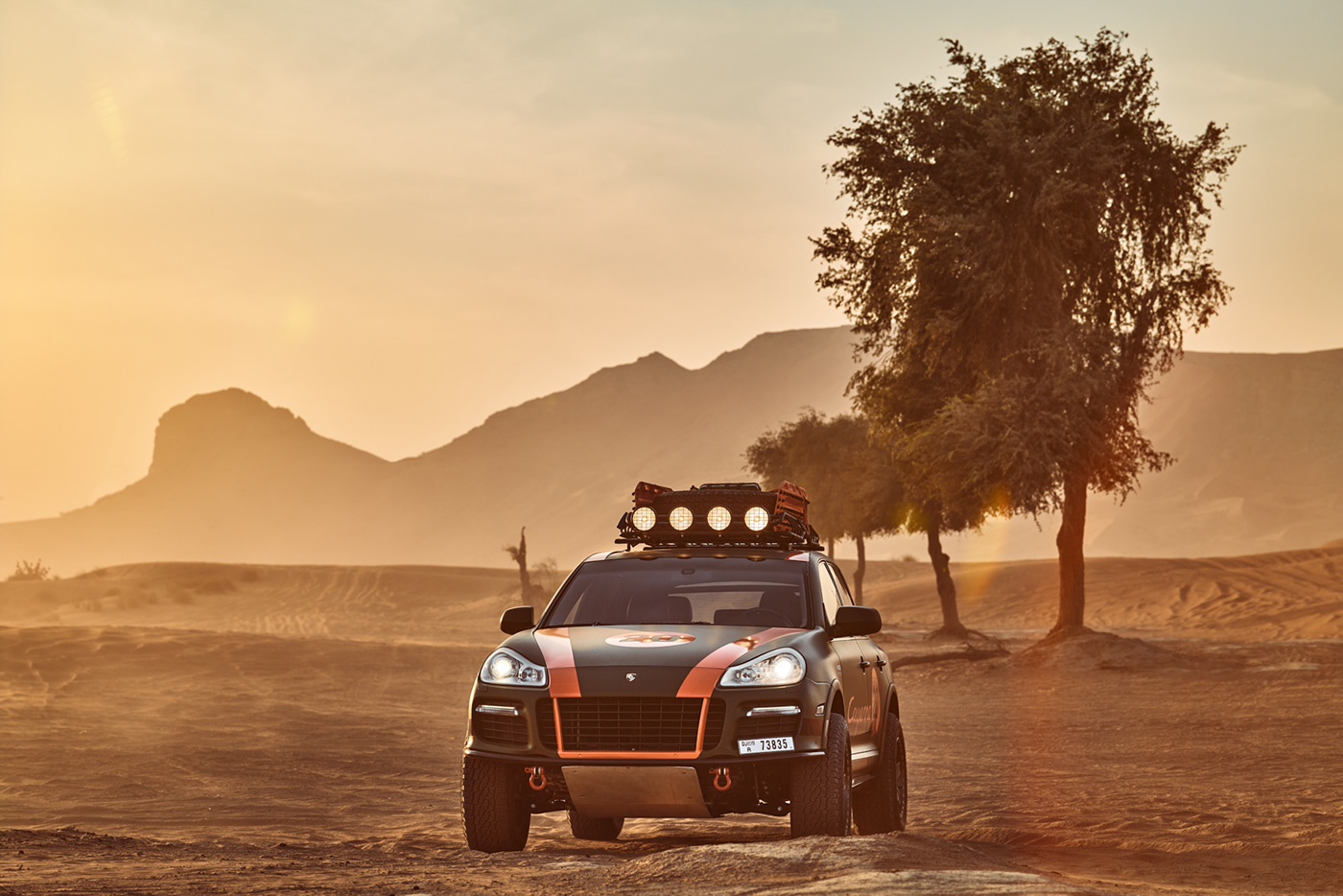 car photography Cayenne desert dubai Leica offraod Porsche sunset