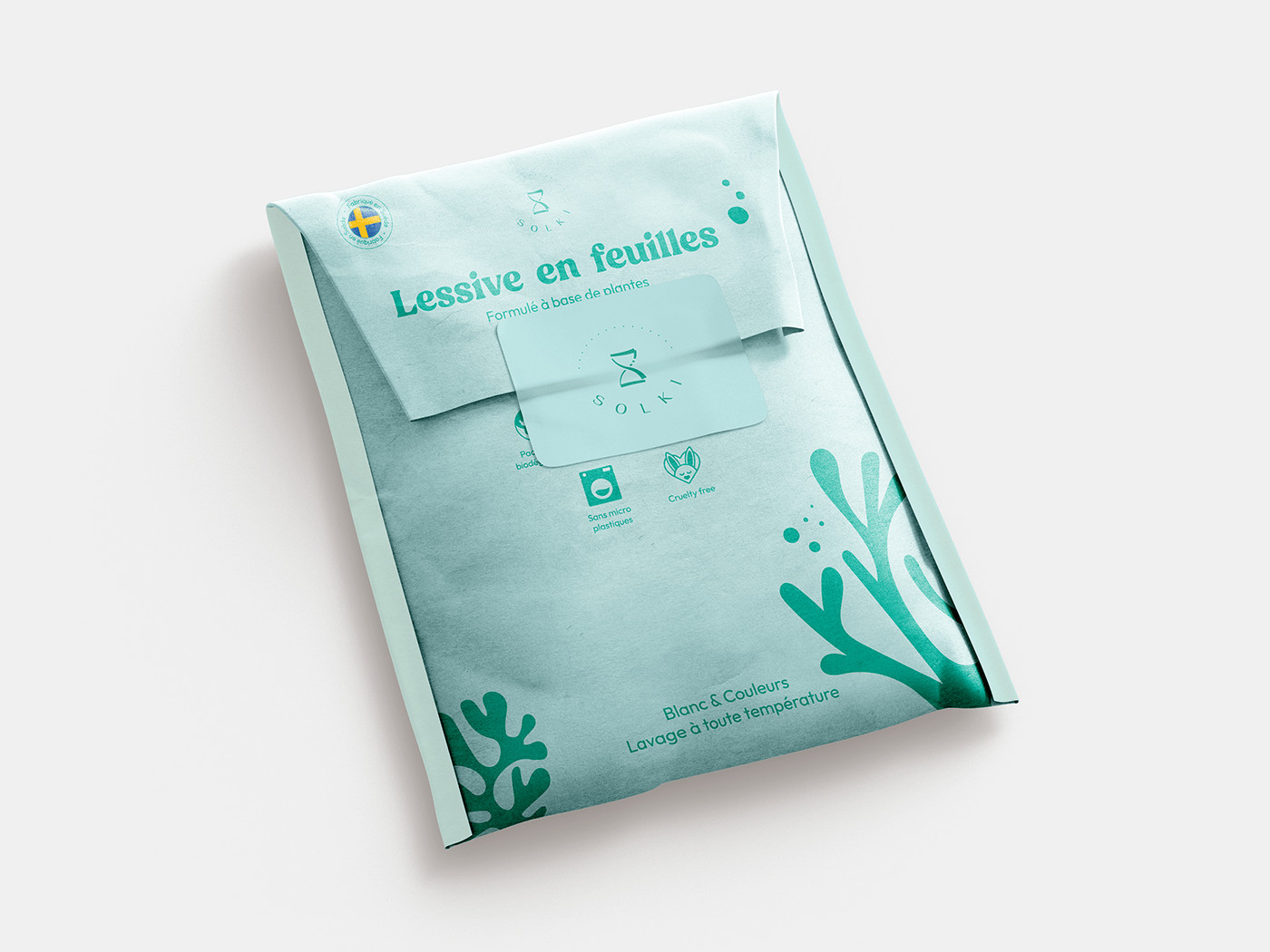 Packaging laundry laundry detergent Ecoresponsable Ocean sea reef design brand identity OCEANFRIENDLY