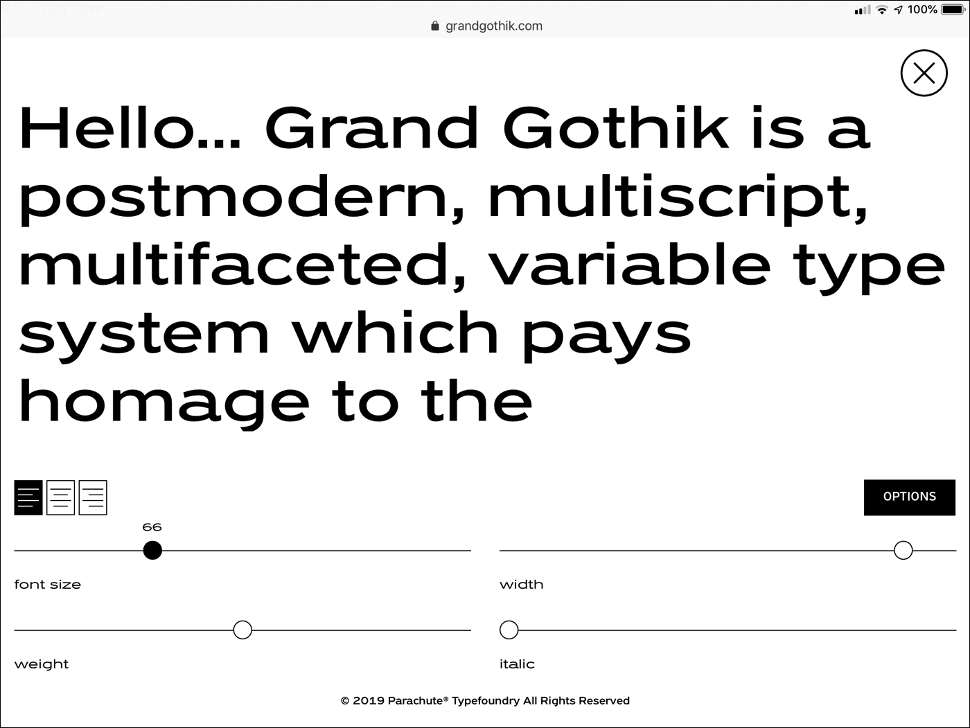 Typeface font grotesque gothic variable sans serif corporate multiscript postmodern