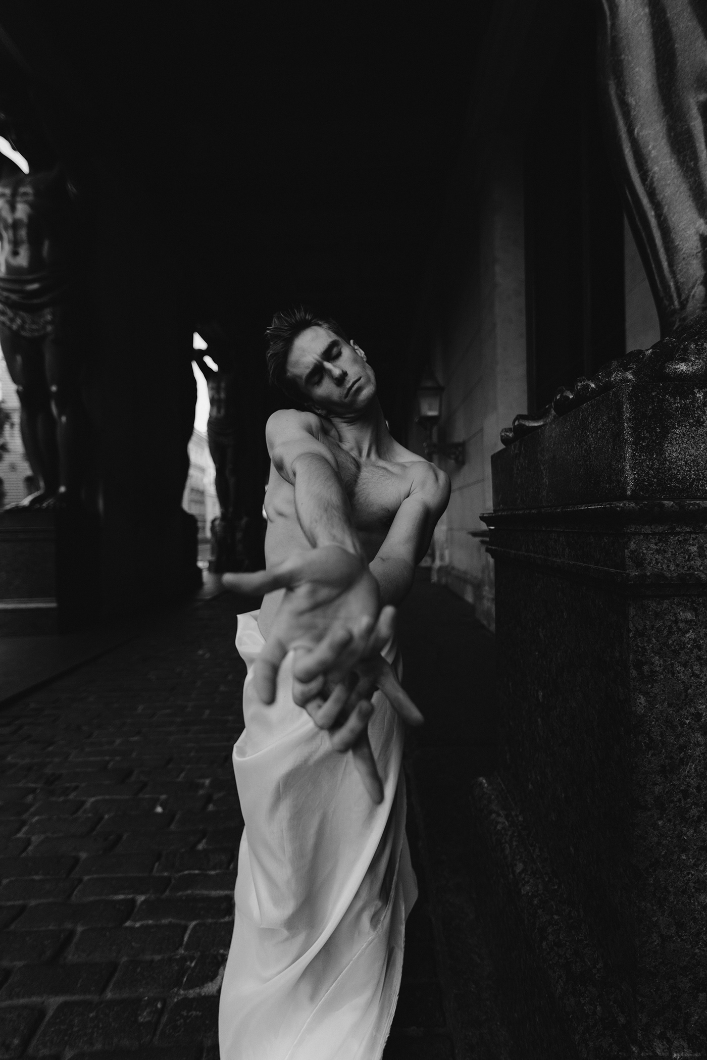 ballet ballet dancer blackandwhite bnw Fashion  model photographer Photography  photoshoot portrait