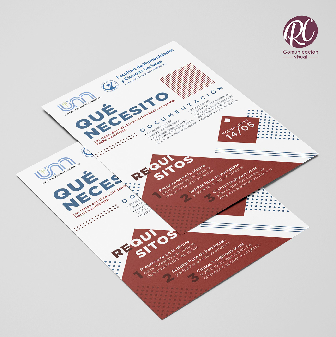 diptico diseño gráfico Education flyer folleto graphic design  señalador
