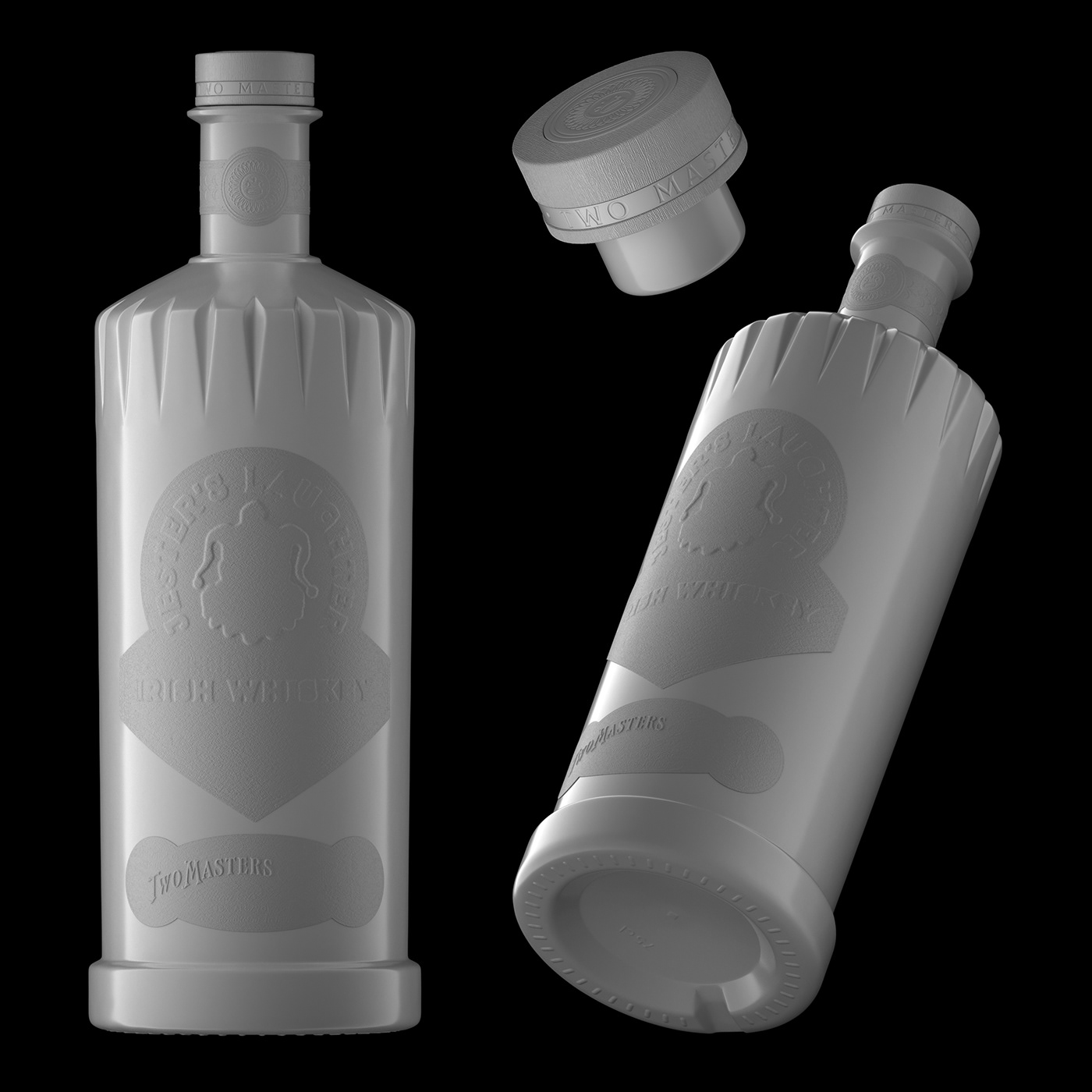 bottle CGI design ILLUSTRATION  Label Packaging Render 3D alcohol Digital Art 