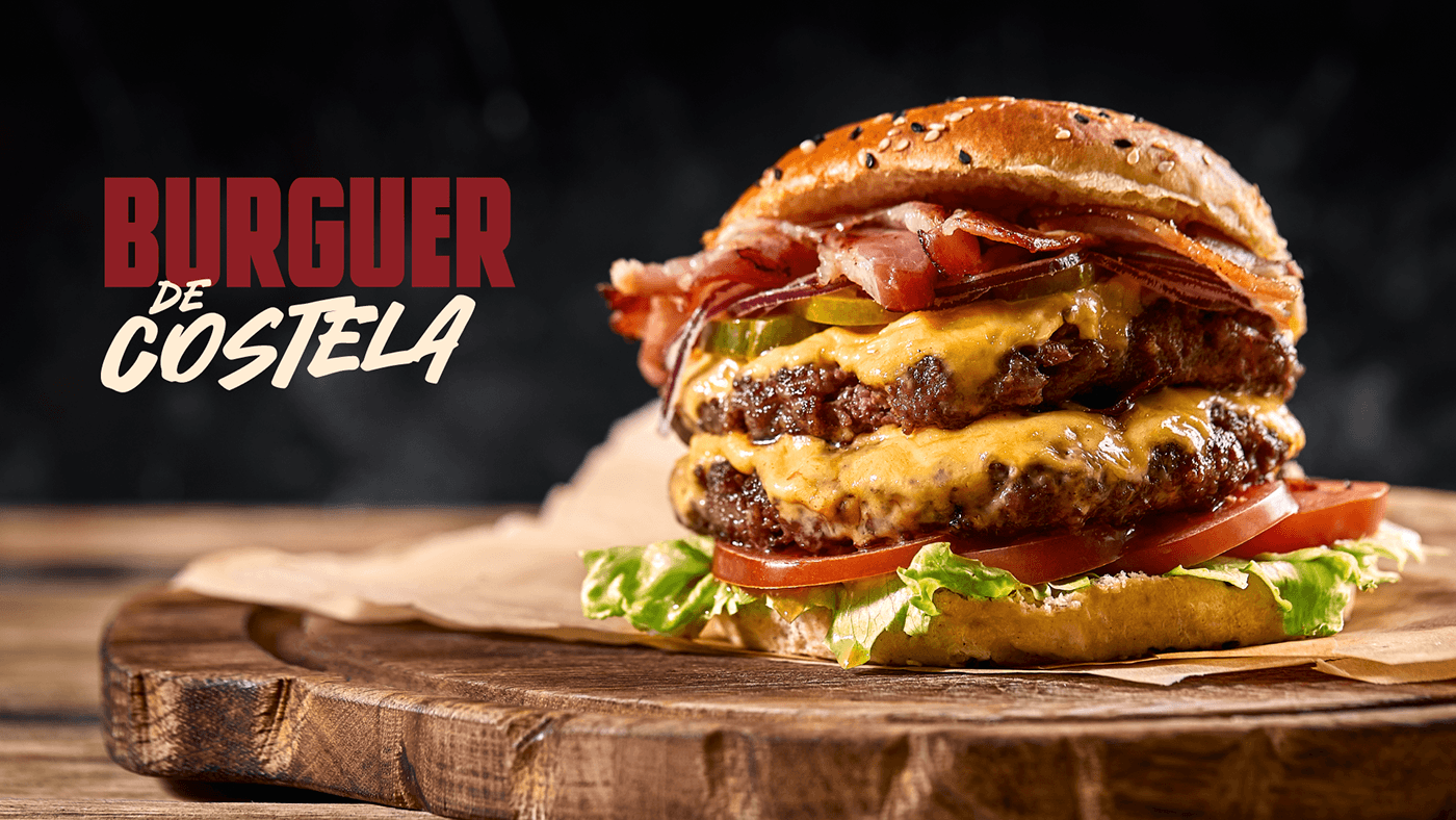 logo Logo Design brand identity barbecue churrasco burger hamburguer Food  restaurant visual identity