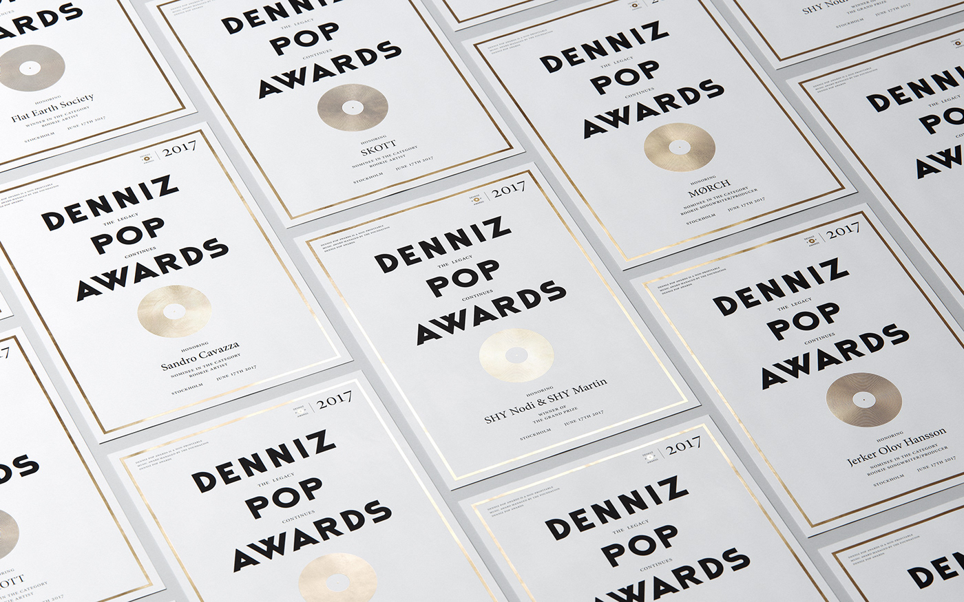 3d animation art direction  Denniz Pop Awards Leon&Chris motion design visual identity graphic design  award cinema4d gold