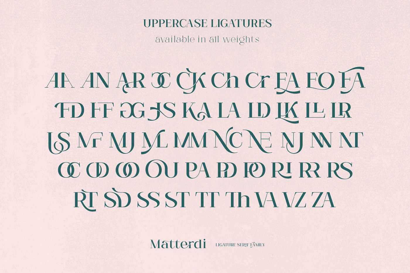 initial ligaturs logo monogram elegant font Ligatures monograms typography   Webdesign