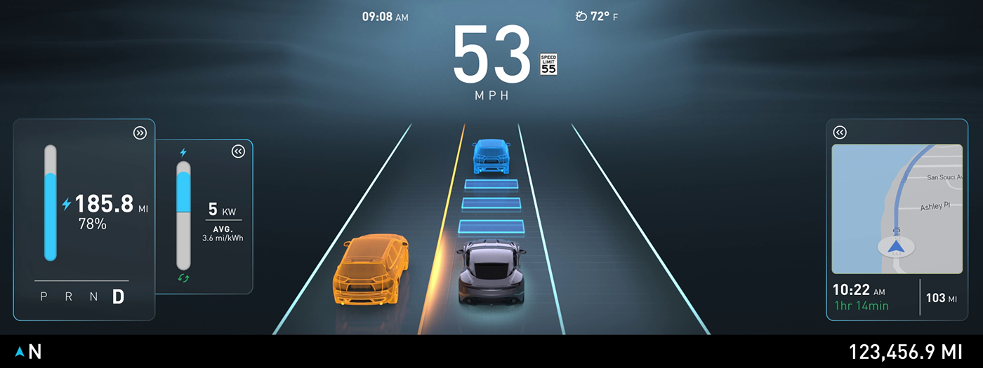 3d animation automotive   interactive motion graphics  UI/UX Unreal Engine