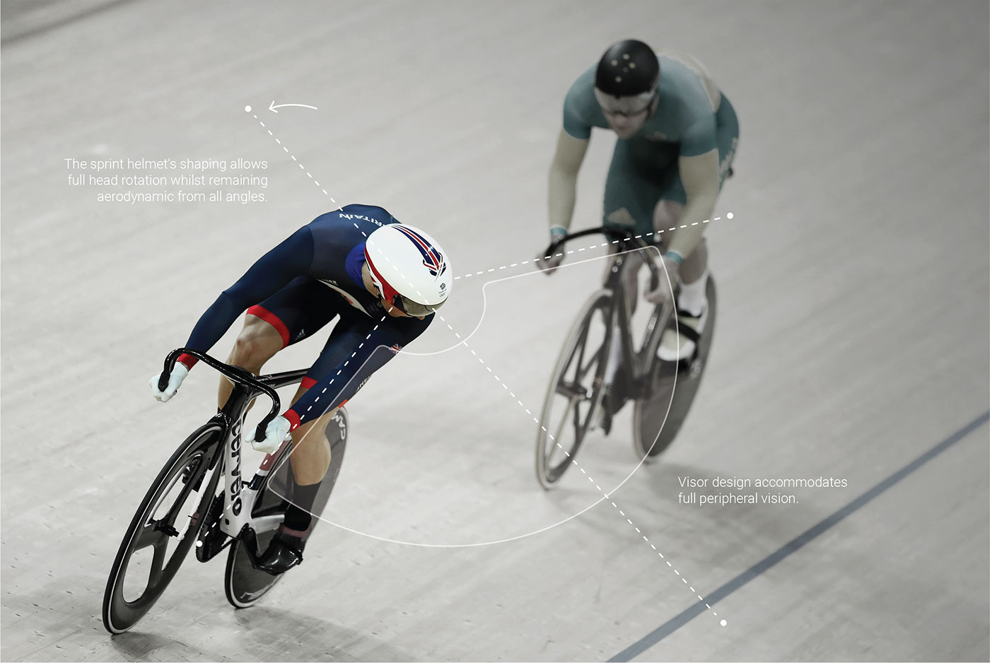 rio 2016 olympic Olympics Team GB Cycling Helmet aerodynamic crux product design graphic design  great britain