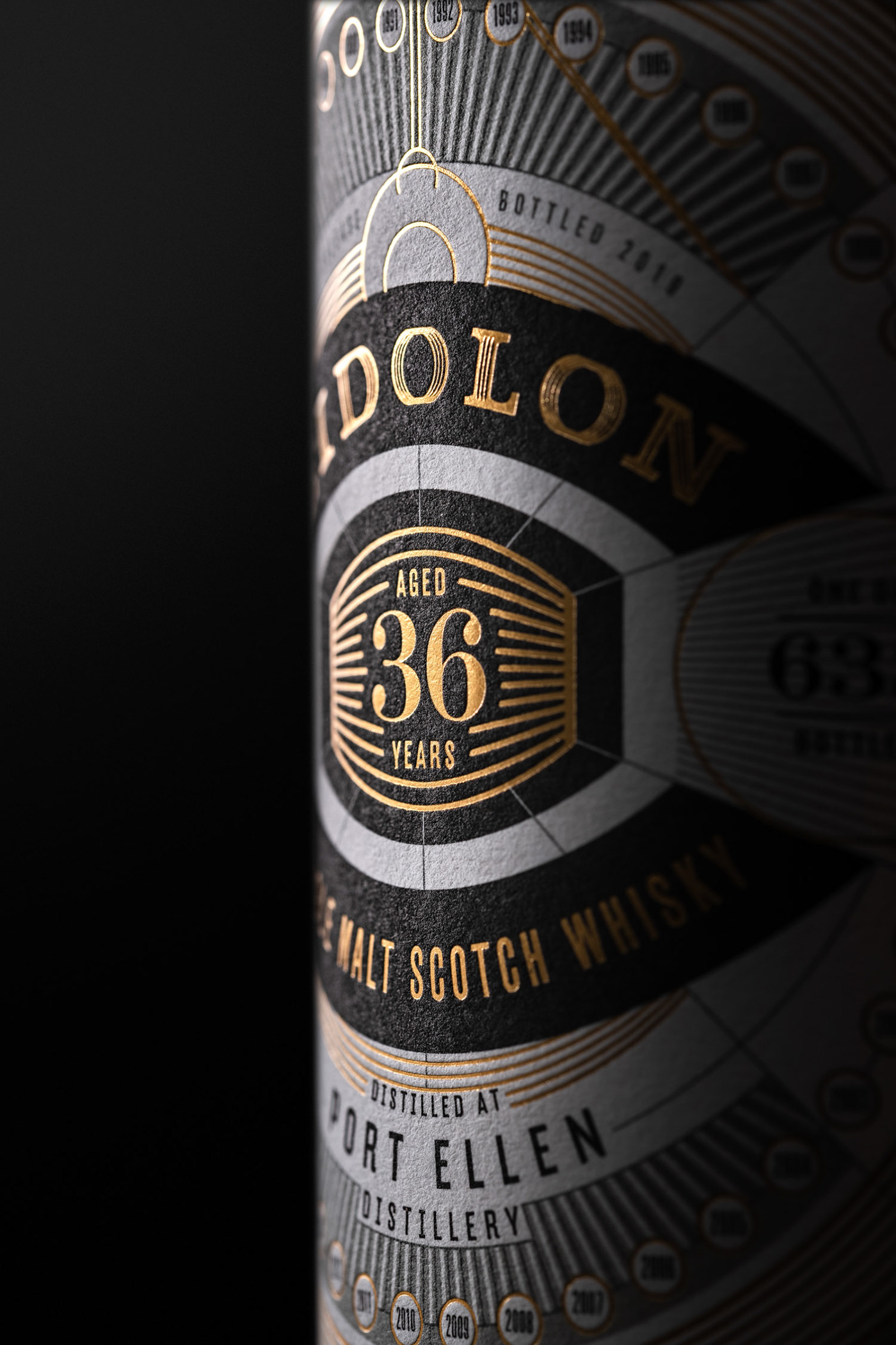 bespoke branding  geometry glass graphic design  Packaging Spirits Whisky
