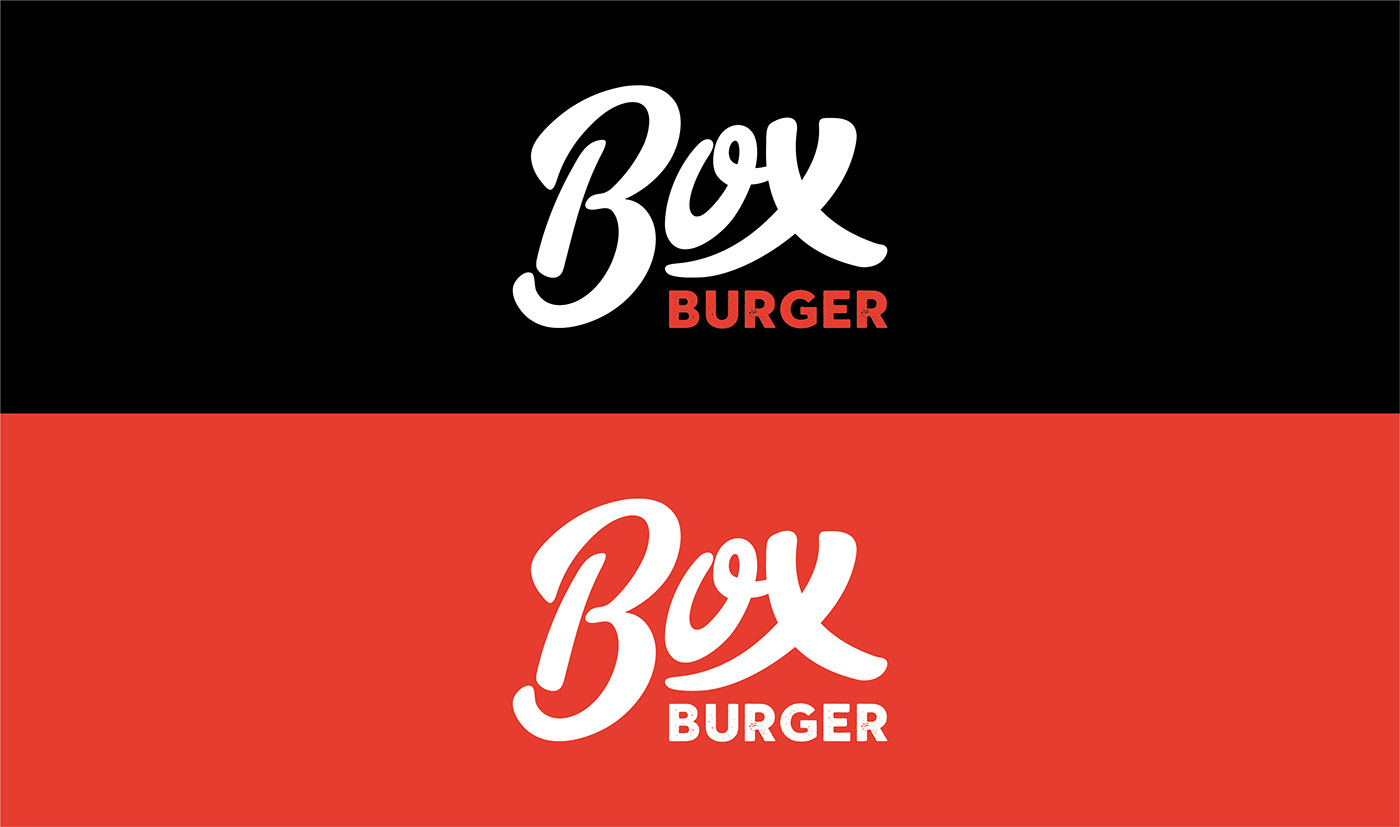 brand logo box burger burger Street Food poster