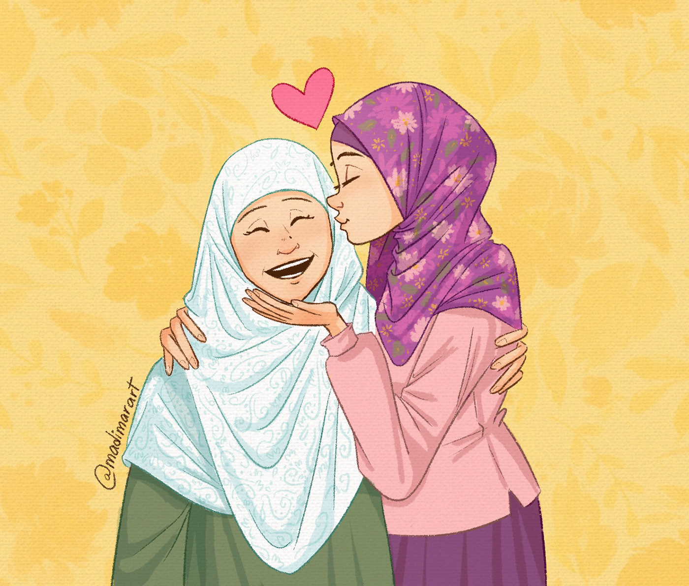 dad islamic art Islamic illustration Love mom