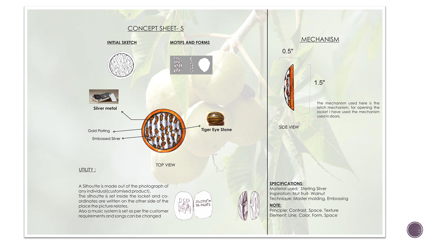 Design Project HAIRVINE keyshot LOCKET PENDANT luxury bag portfolio Resume Rhino 3D