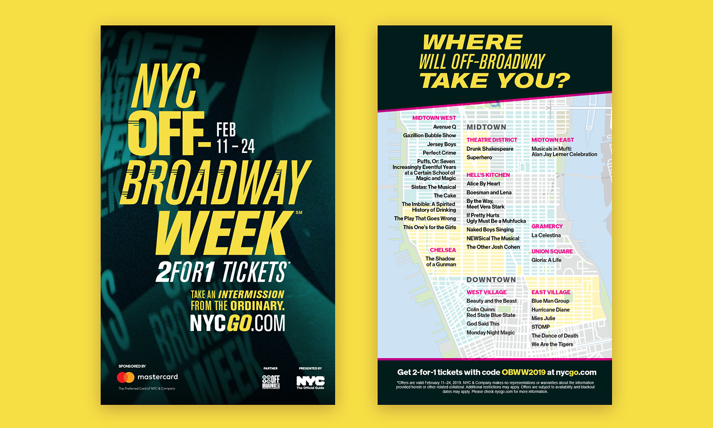 graphic design  Off-Broadway campaign