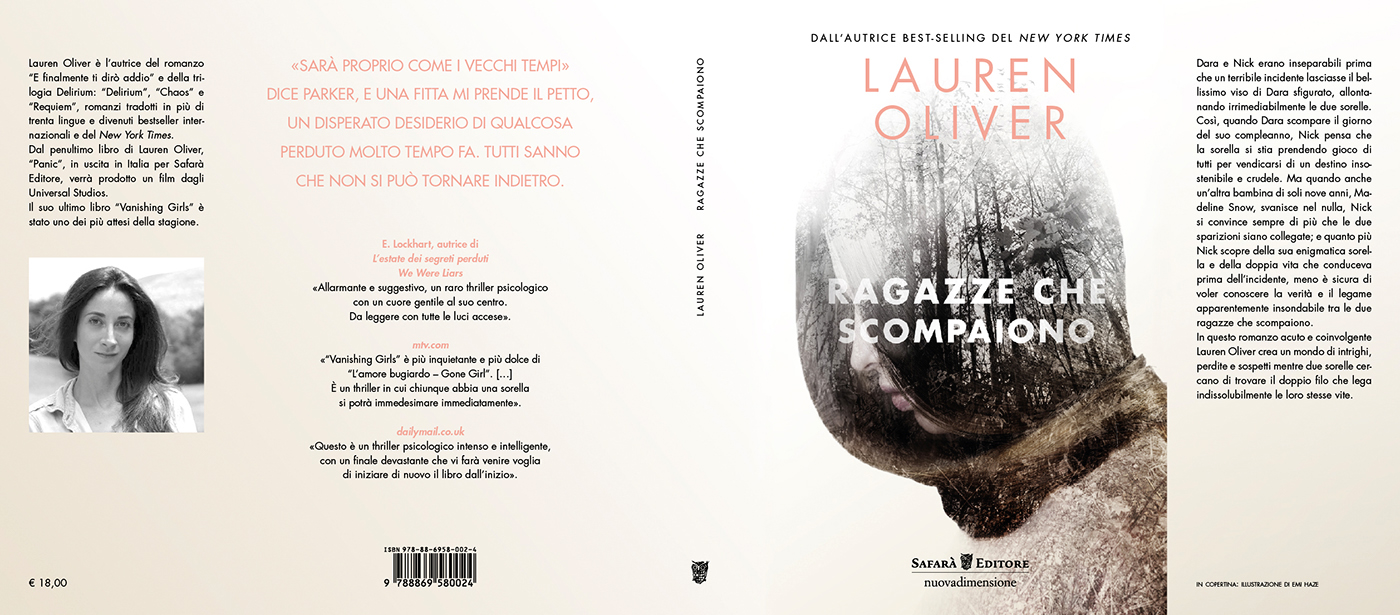 book thriller portrait woman double exposure multiple exposure safara editore lauren oliver Emi Haze emi haze art