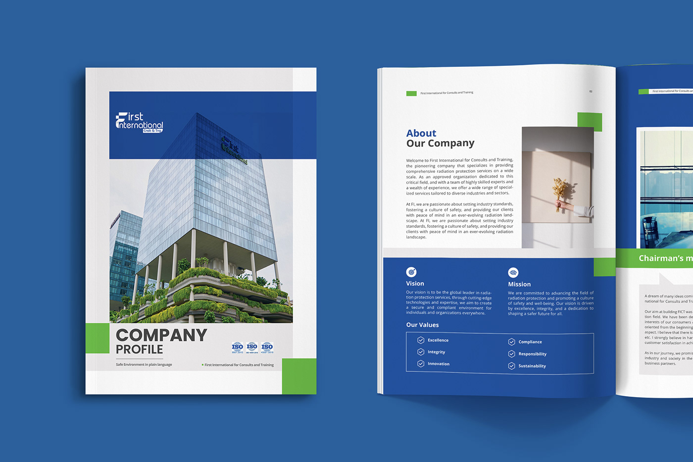 company profile brochure design Business Proposal ملف الشركة