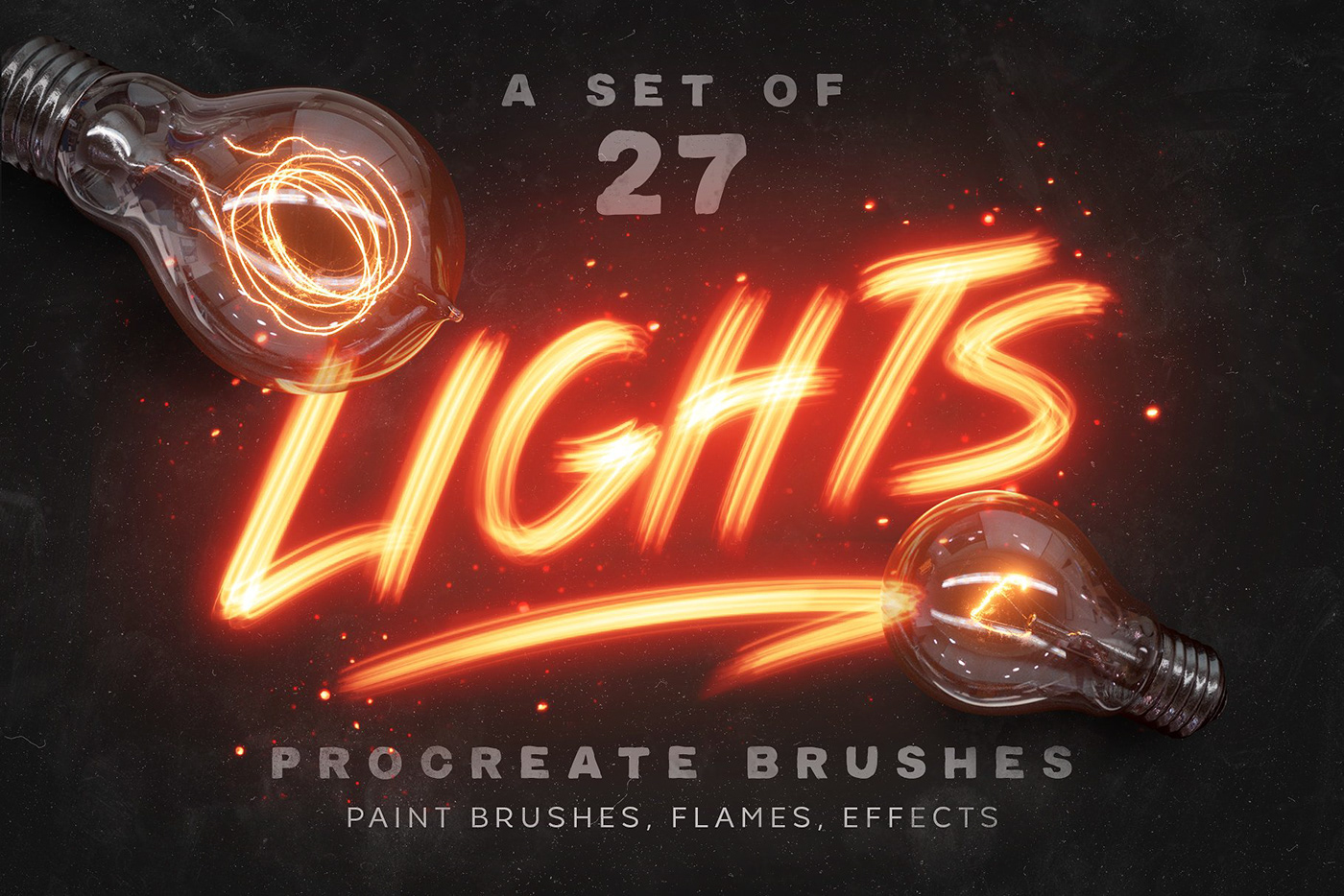 brushes glow fire light Procreate apple ipadpro iPad Digital light