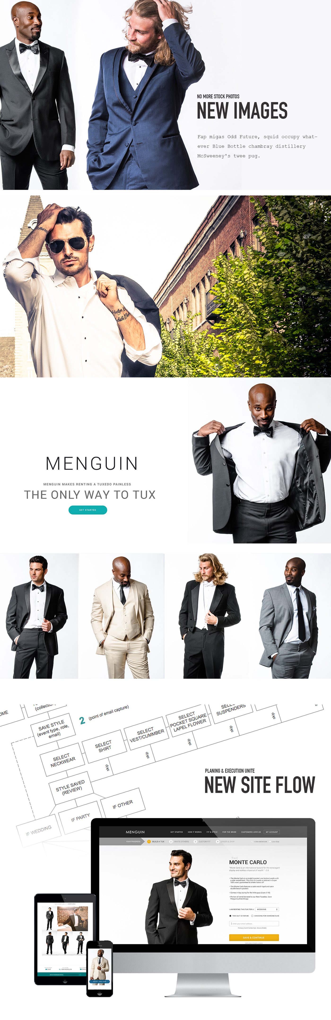 tuxedo rental ux Email Design Ecommerce men's fashion wedding tux