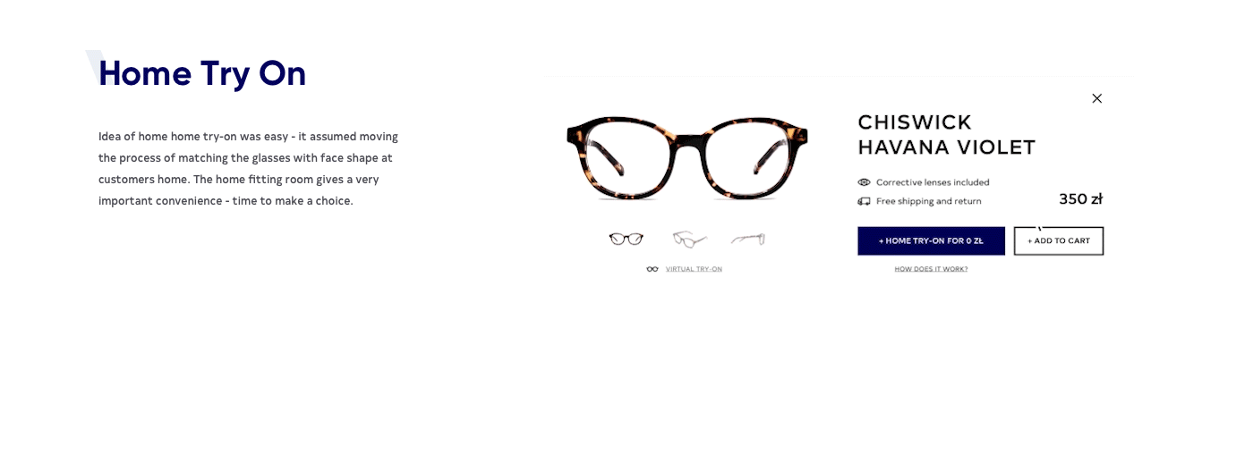 Ecommerce eyeglasses eyewear shop