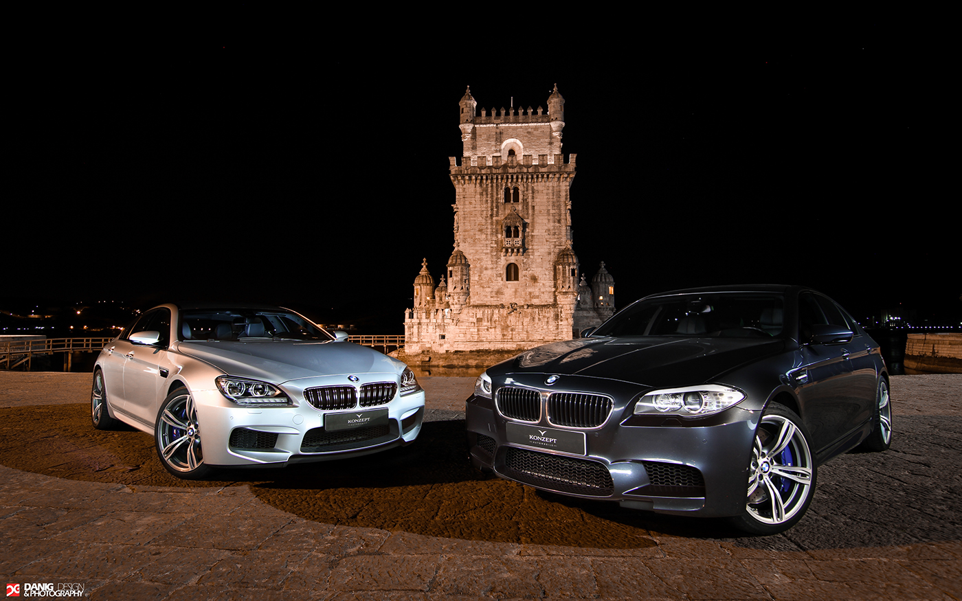 BMW m5 m6 f10 f12 photoshoot car Cars supercar GranCoupe night Portugal Lisbon Konzept belém