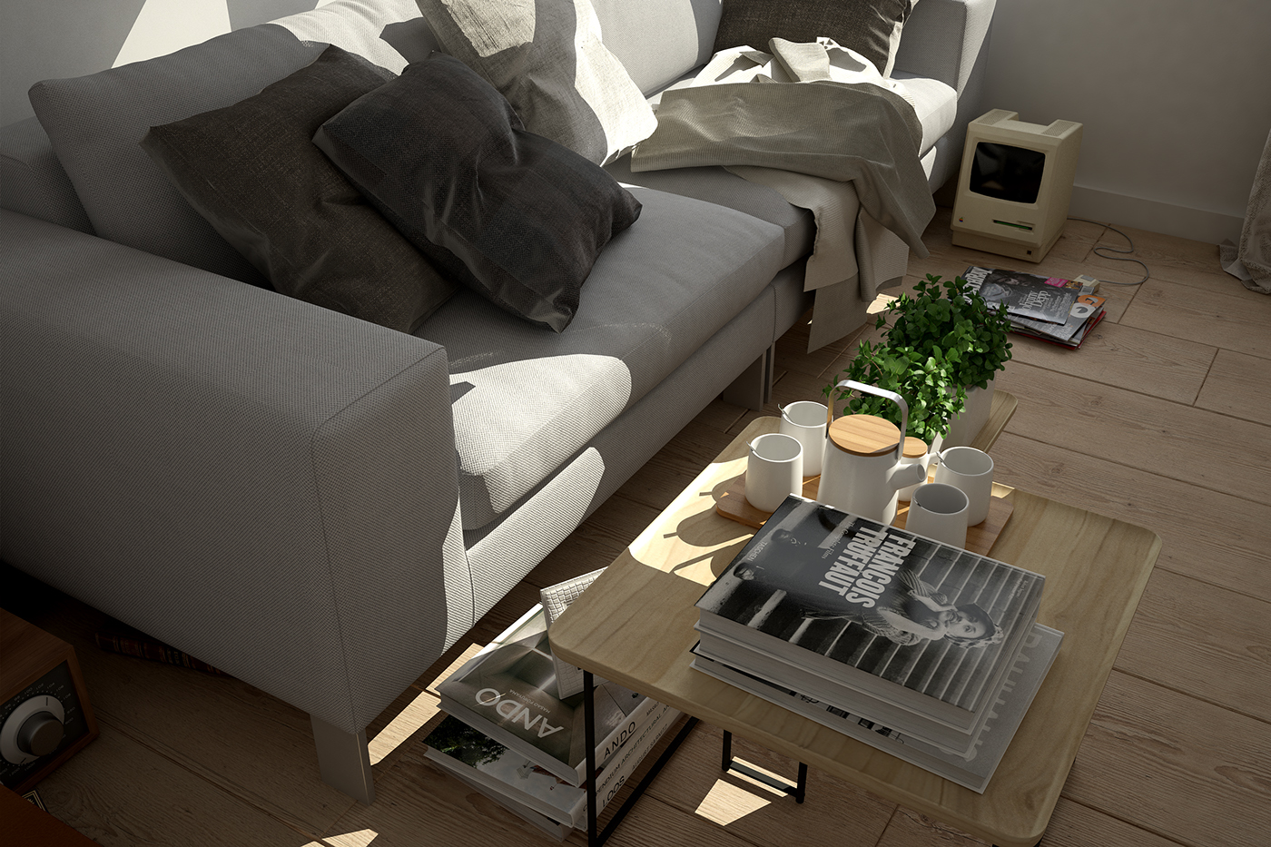 furniture Interior close ups lighting photorealistic design