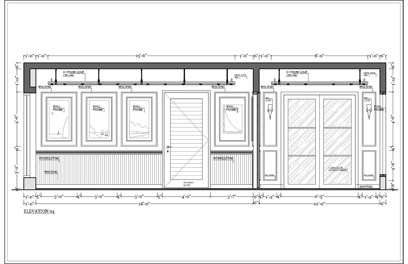 residential architecture interior design  Drawing  dining Interior design autocade 2D