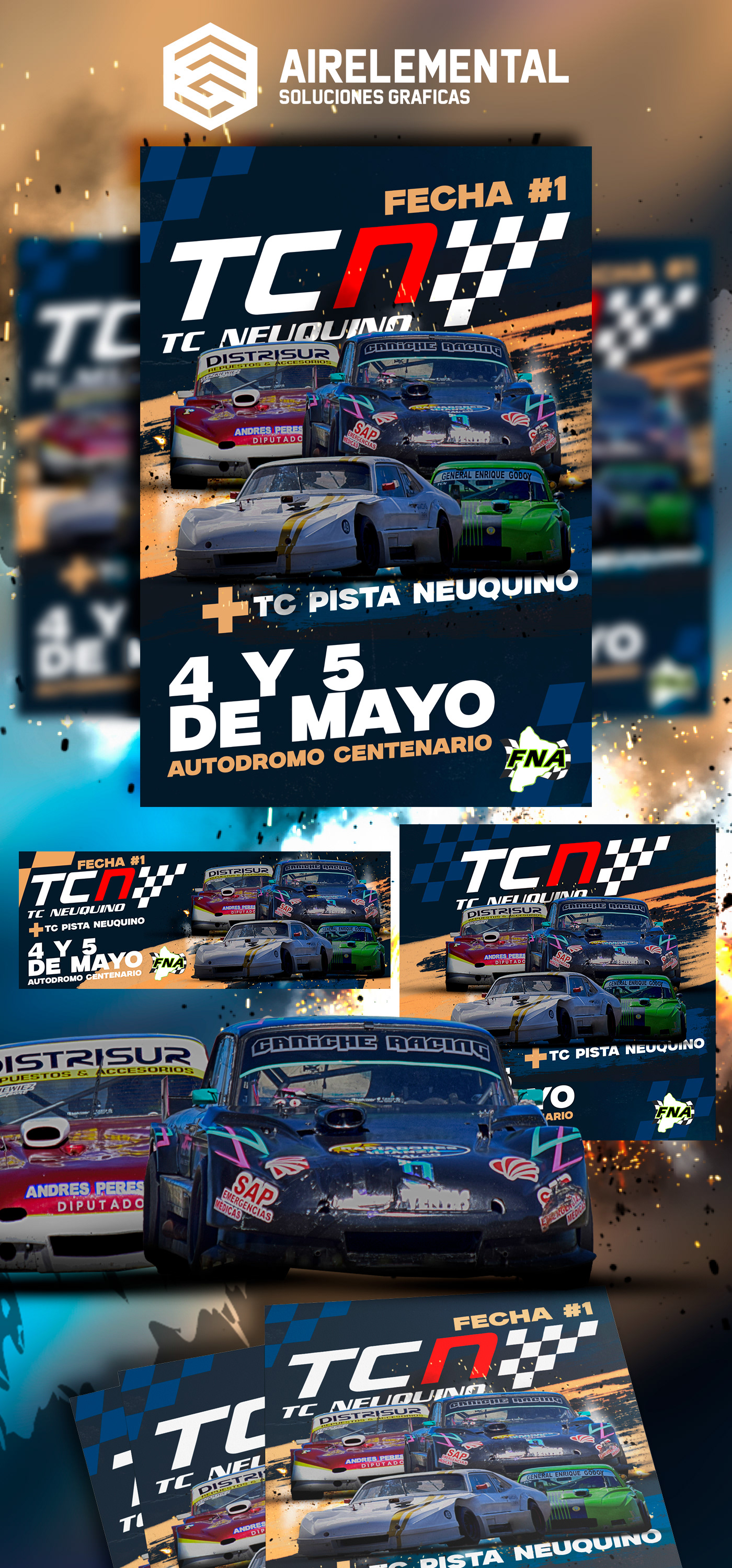 Tcn flyer neuquen graphic design  Graphic Designer diseño gráfico diseño poster argentina Autos