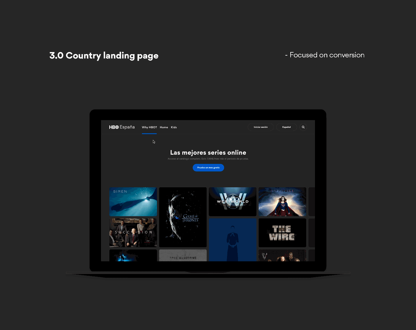 hbo concept brand interaction redesign tv app Rebrand Web RESTYLING