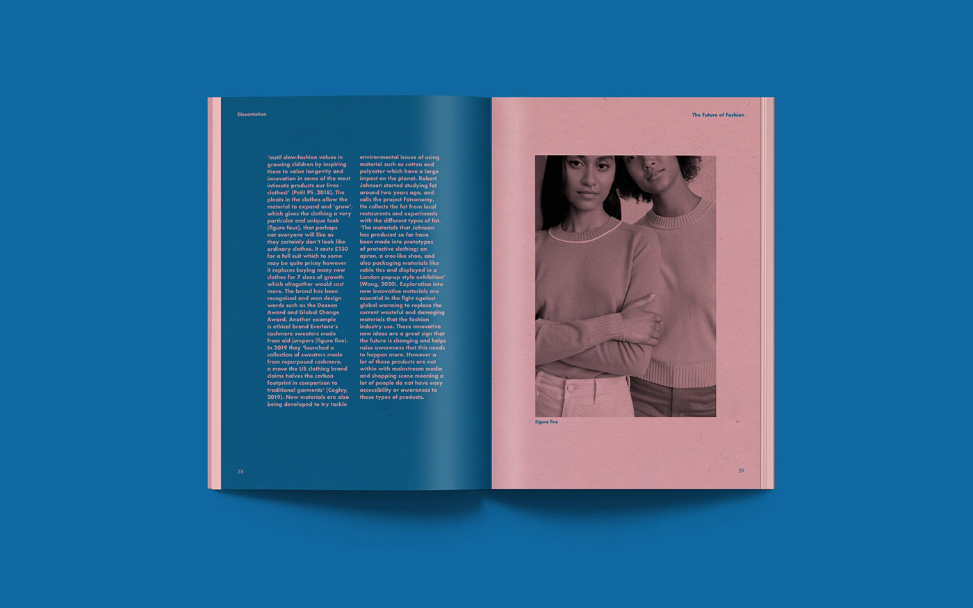 book design editorial Ethics Fashion  fast fashion global warming graphic design  look book Pink and Red Sustainability