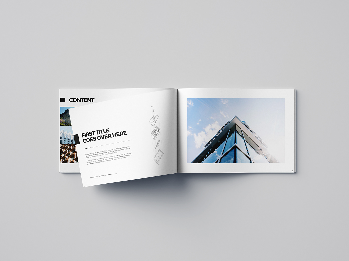 brochure minimal template White simple