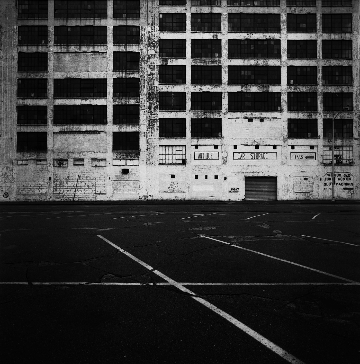 A large warehouse in Detroit, Michigan.