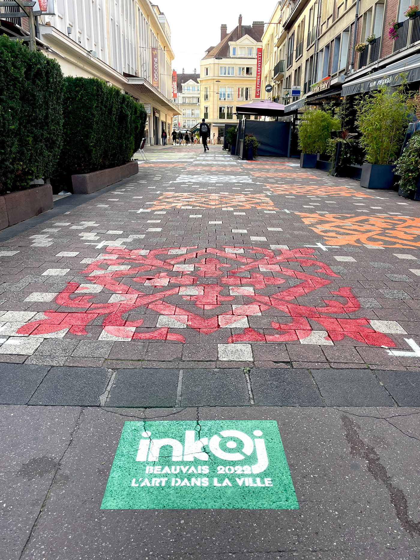 cement tile floor art Street Art 