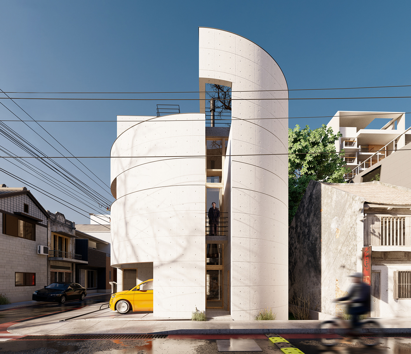CGI corona render  exterior family house interior design  japan private house Render tokyo visualization