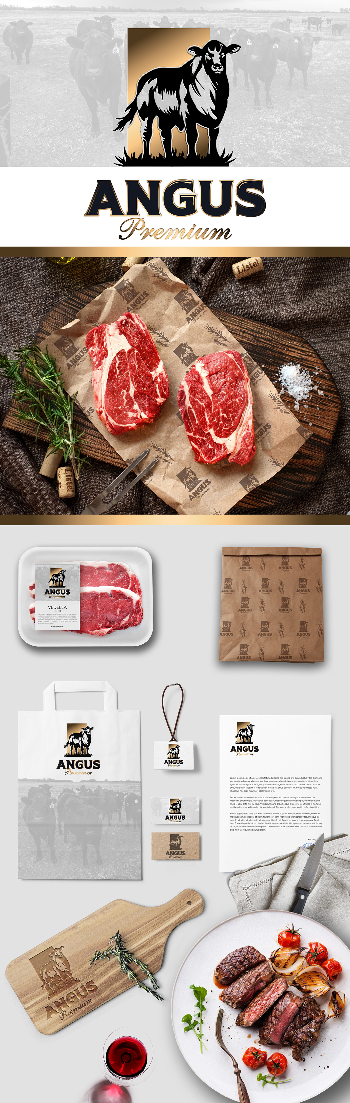 meat food branding brand identity Logo Design Graphic Designer adobe illustrator marketing   visual identity Brand Design logo