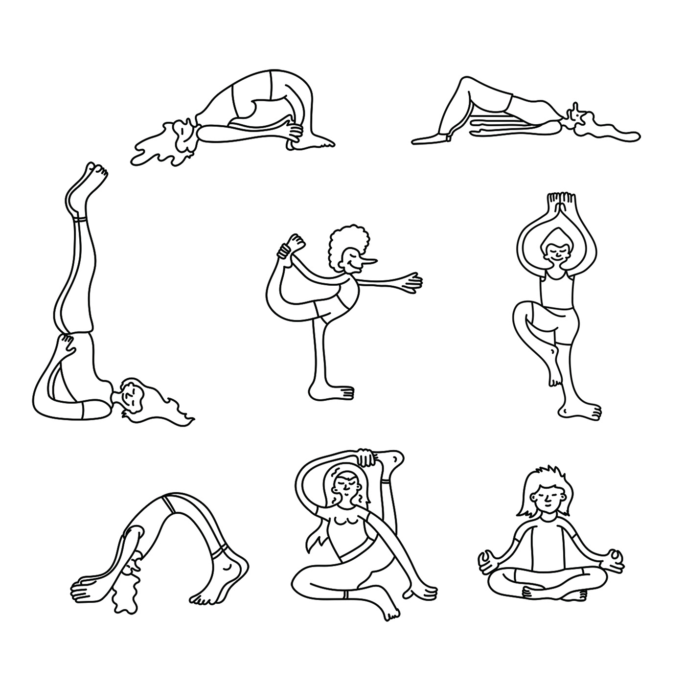 Yoga meditation graphic design  ILLUSTRATION  Wellness healthcare Health cover design