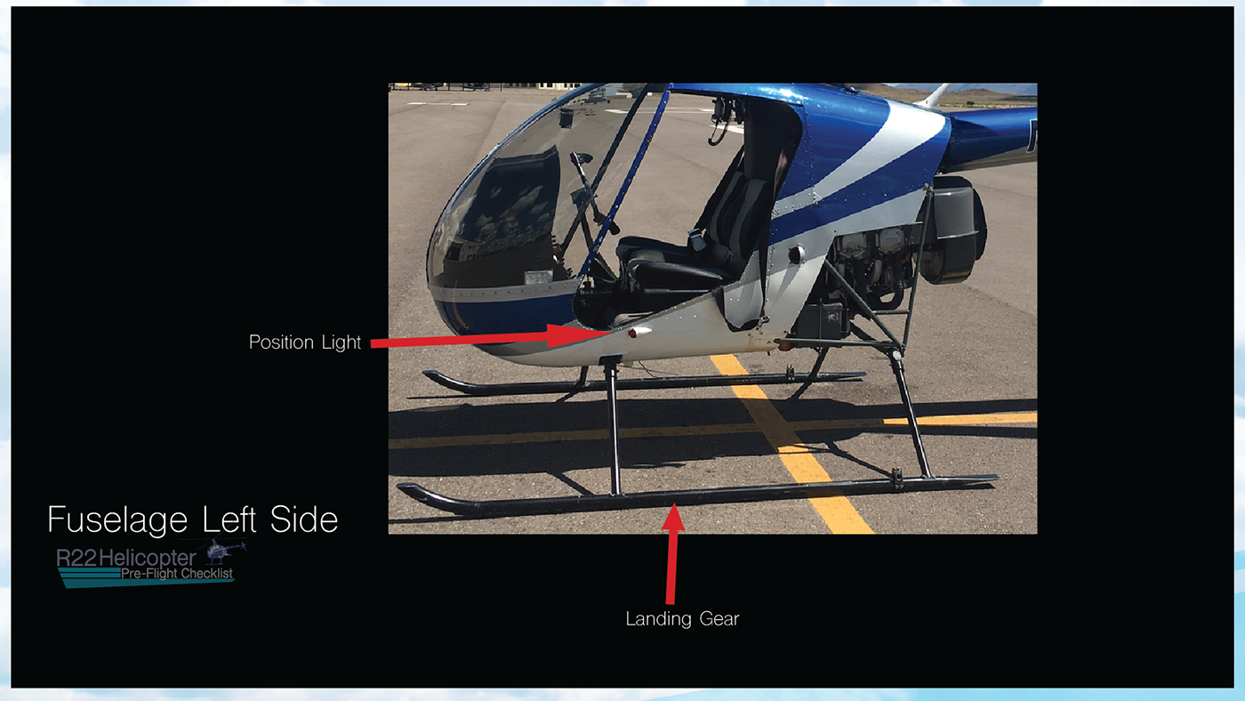 Helicopter Training flight aviation R22 checklist interactive