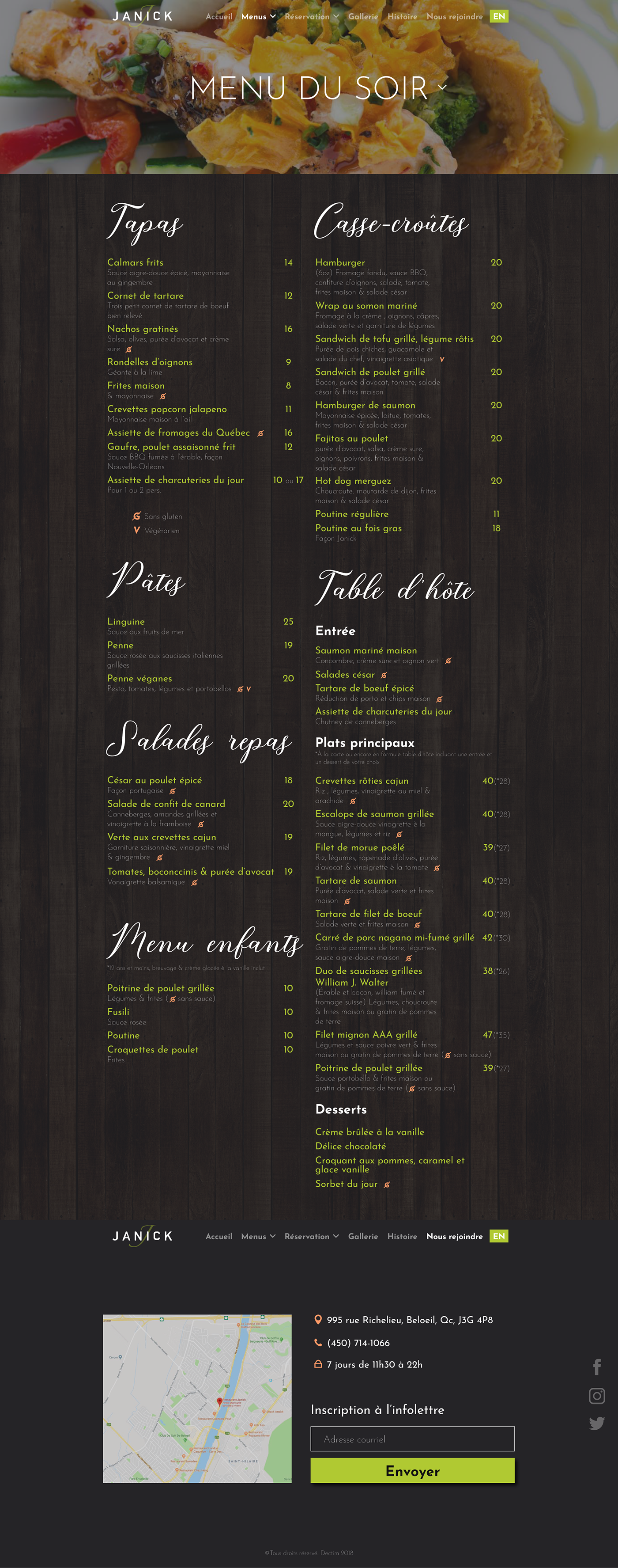wordpress template Food  restaurant php HTML css front-end back-end Project