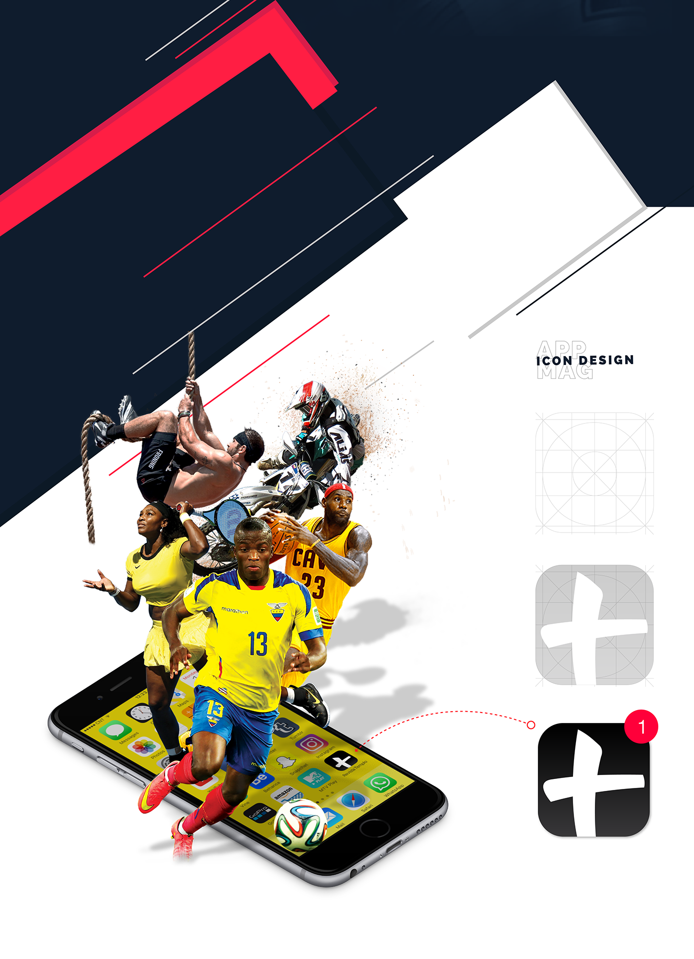 soccer magazine Futbol app branding  Logotype editorial sport deporte adobeawards